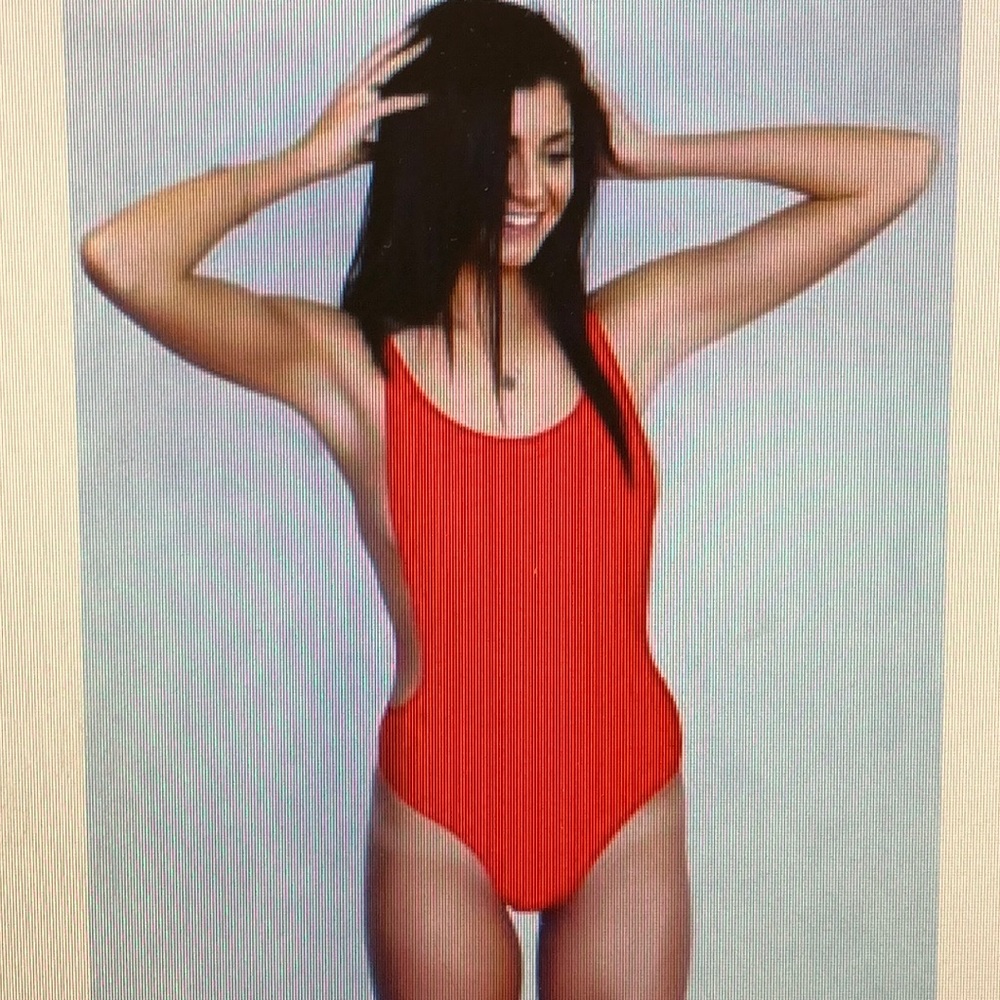 Sunnyco Swimsuit Women Size Small Red